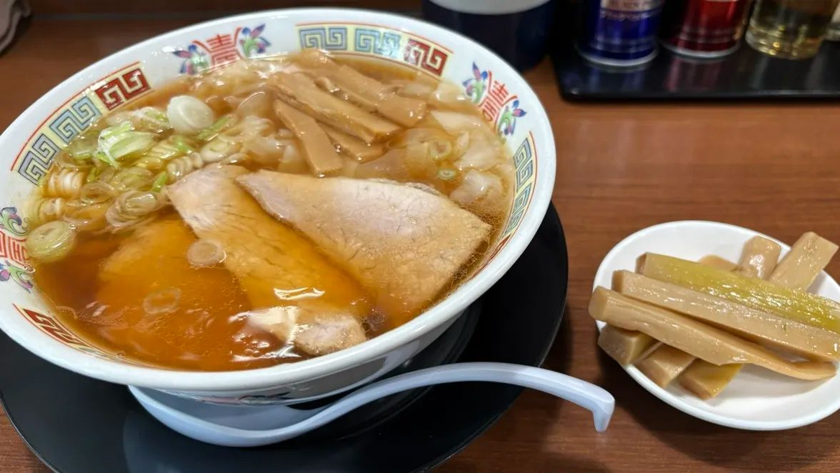 ワンタンメン+鳥海遊佐メンマ