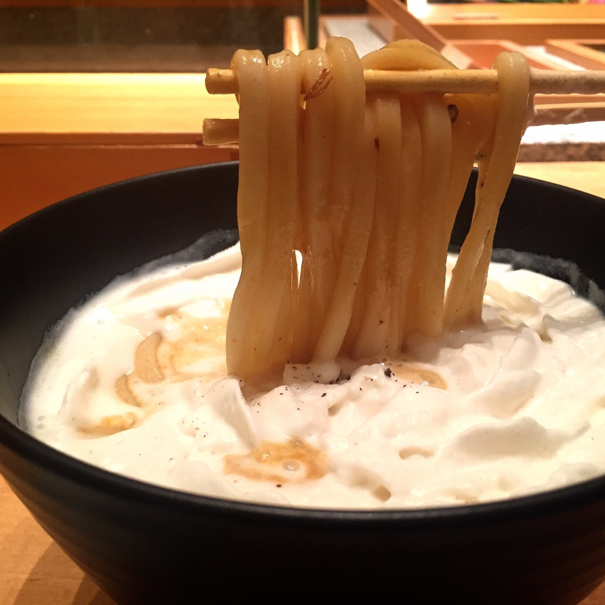 白いカレーうどん