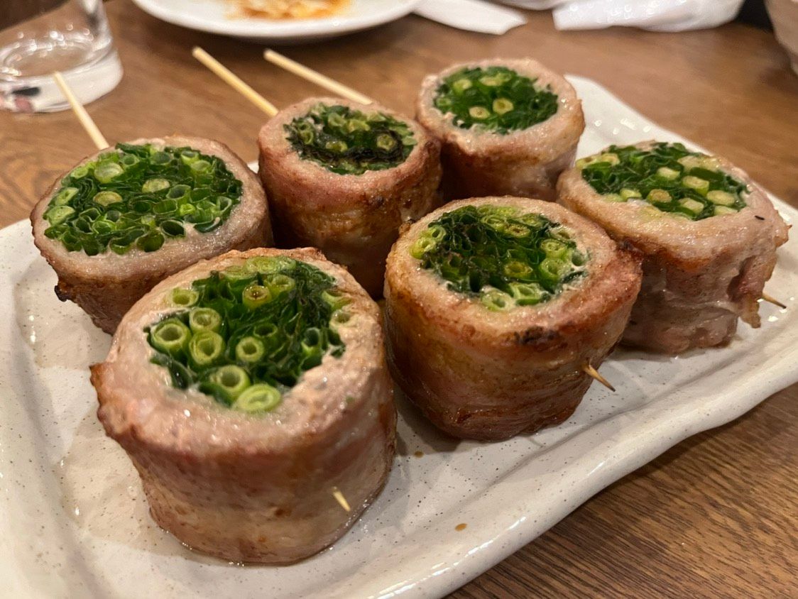 肉巻き串　万能ねぎ