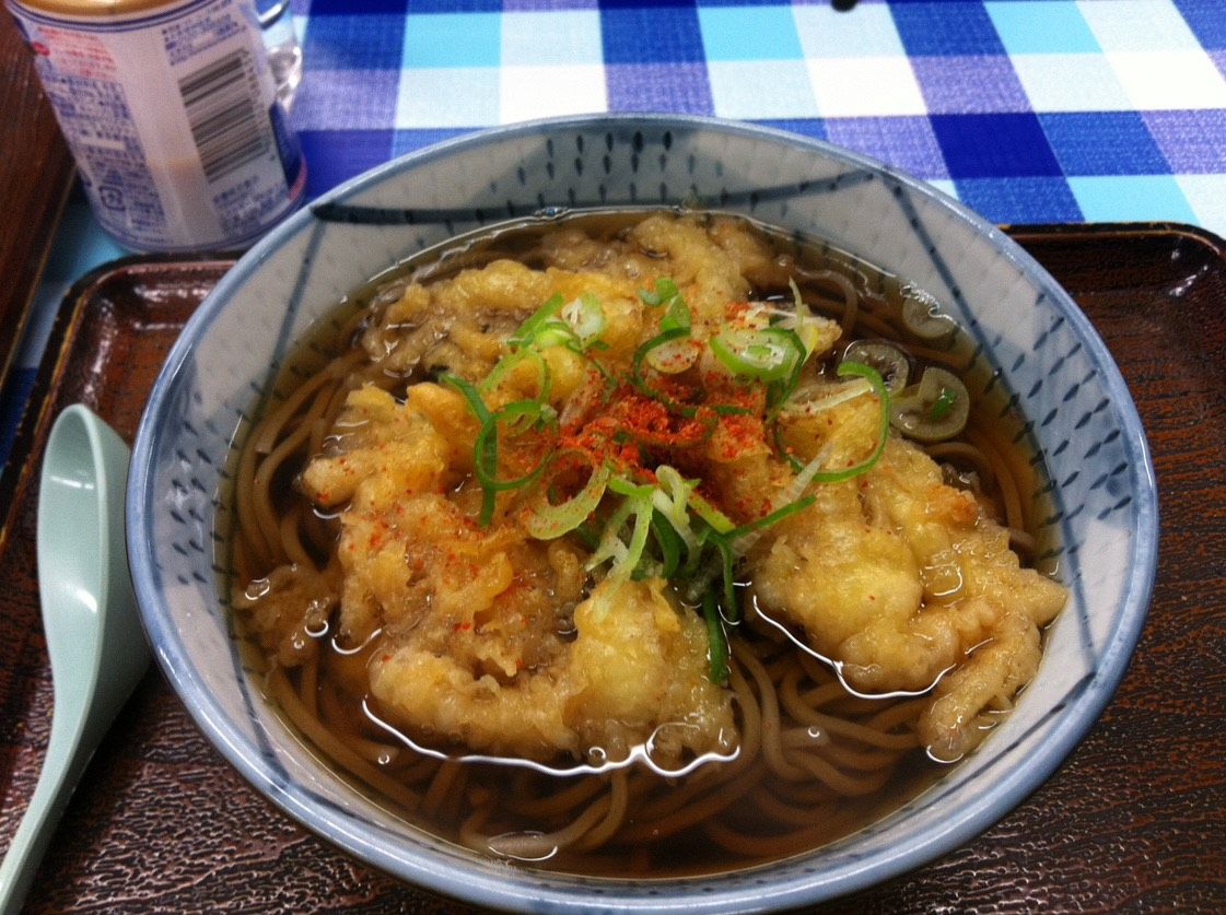 白えびかき揚げそば