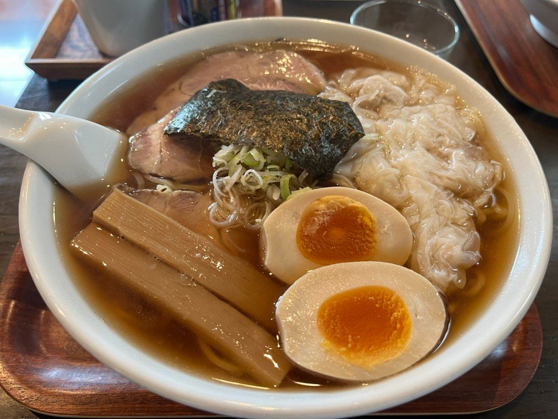 雲呑そば+味玉