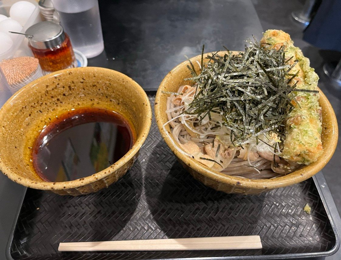 肉そば+ちくわ天