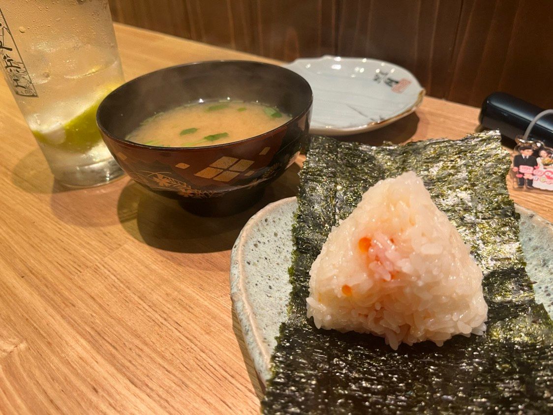 土鍋炊き おにぎり すじこ