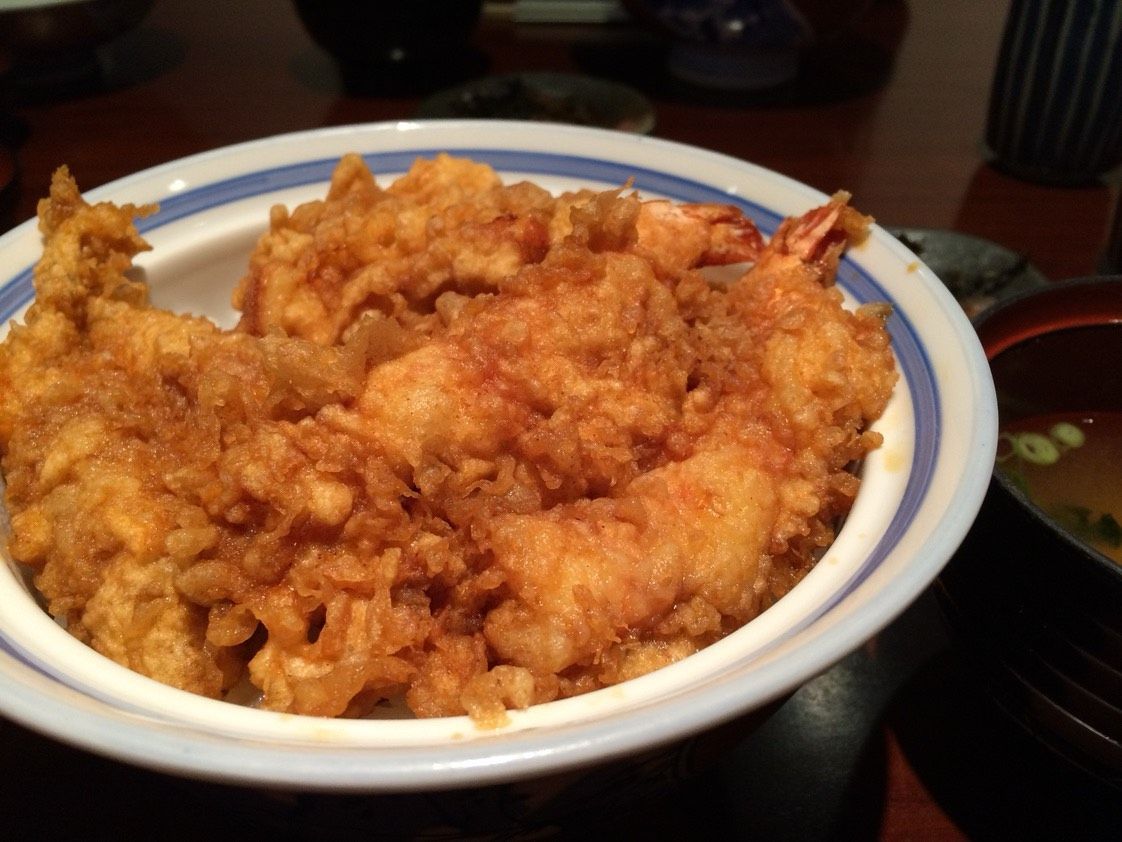 お昼天丼