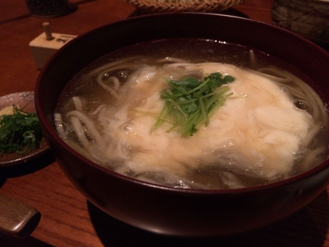 湯葉あんかけ蕎麦