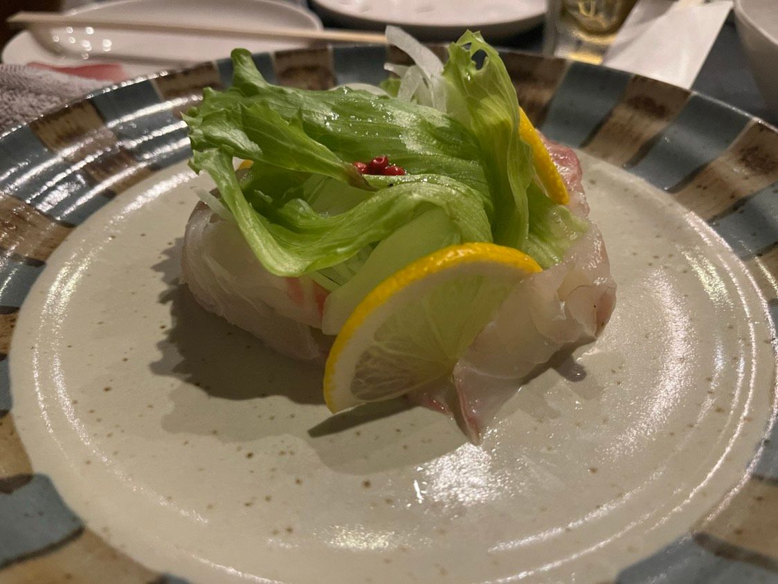 鮮魚のスモーク 岩塩で