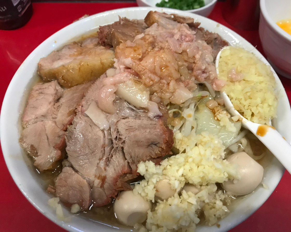 ラーメン小+豚+うずら+ショウガ