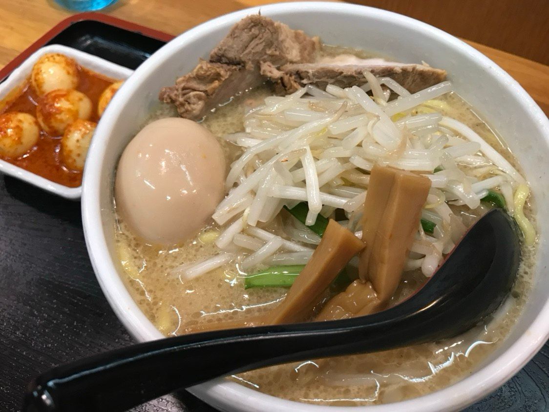 味噌ラーメン+味玉+チンピラ玉子
