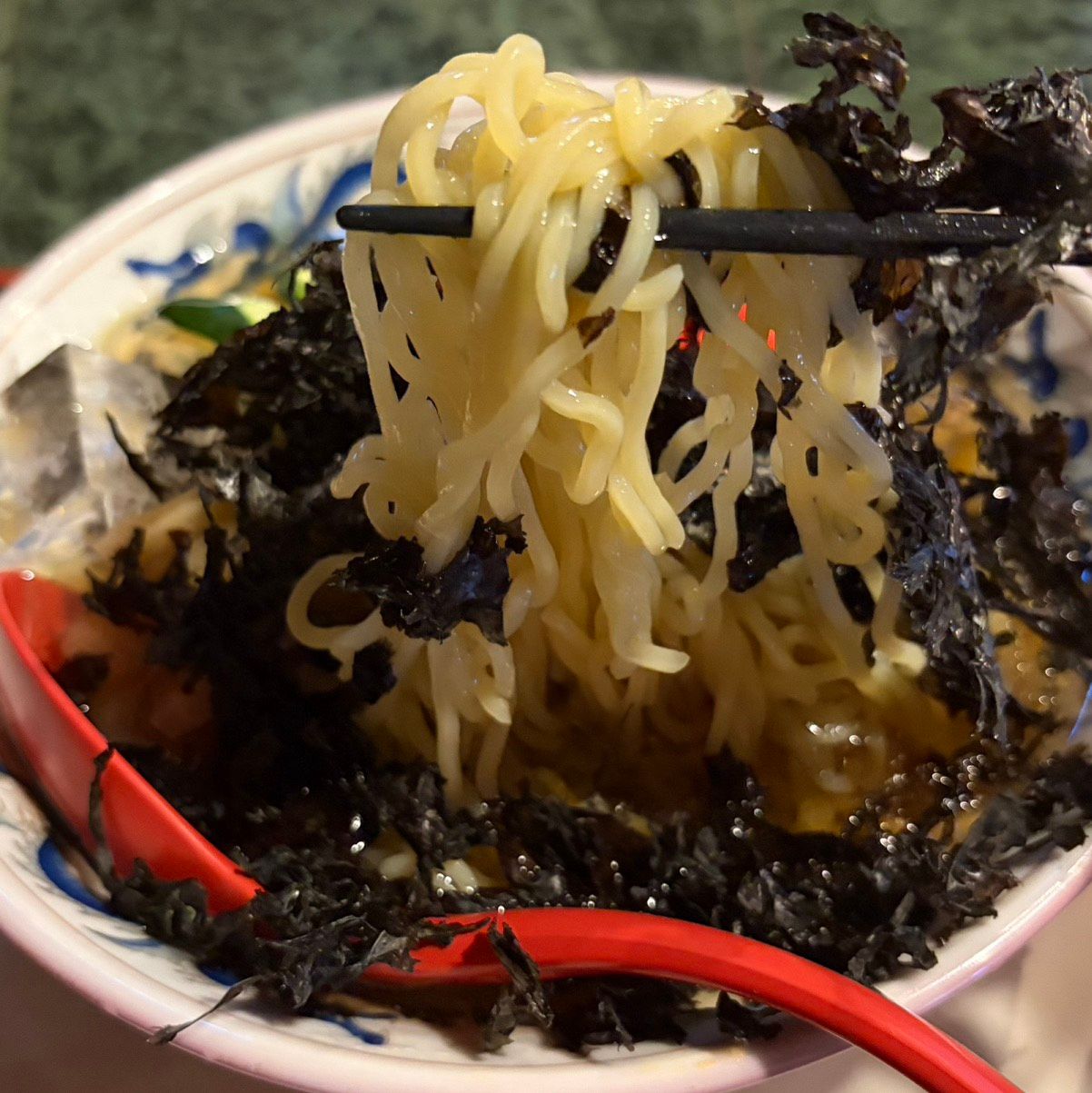 岩のり冷やしラーメン