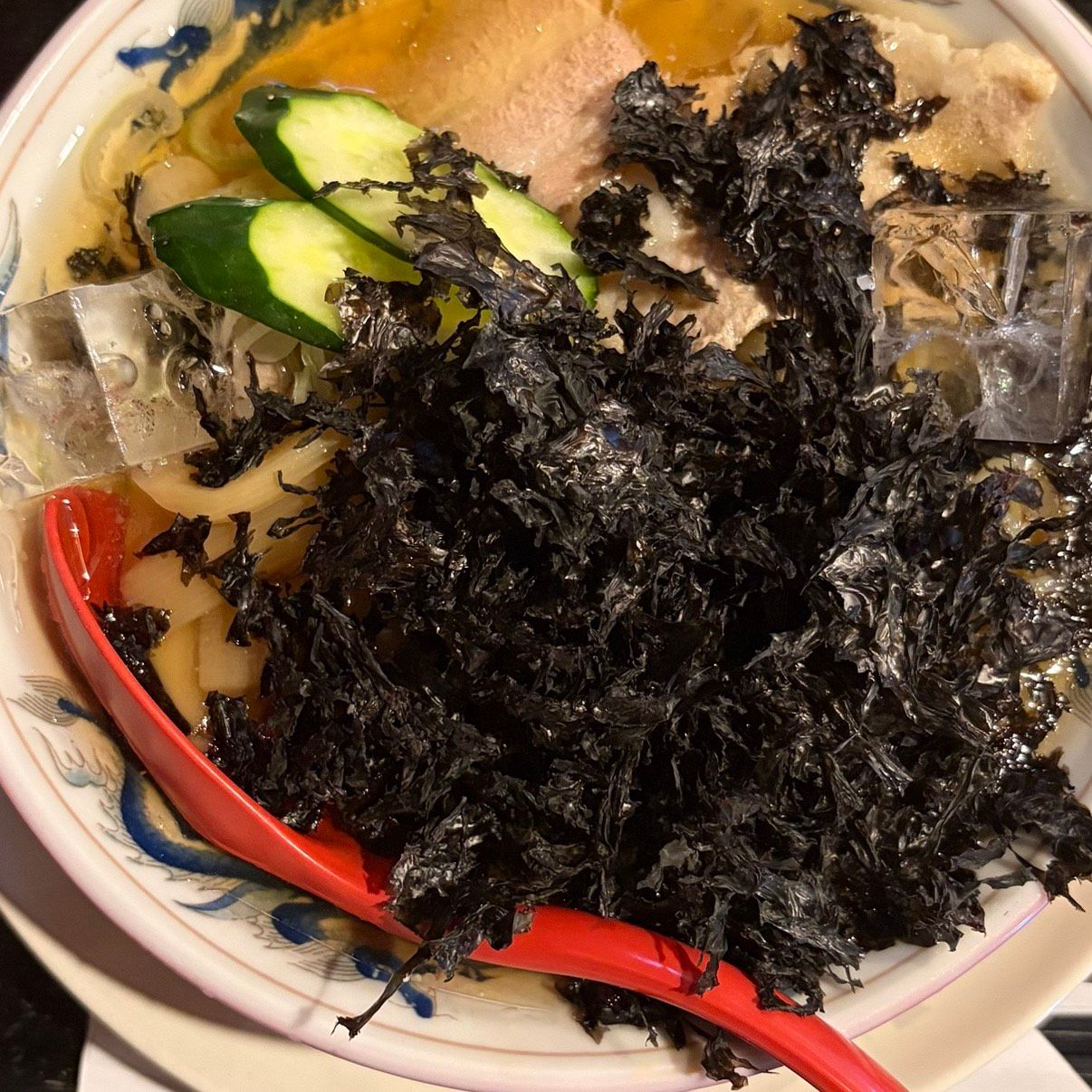 岩のり冷やしラーメン