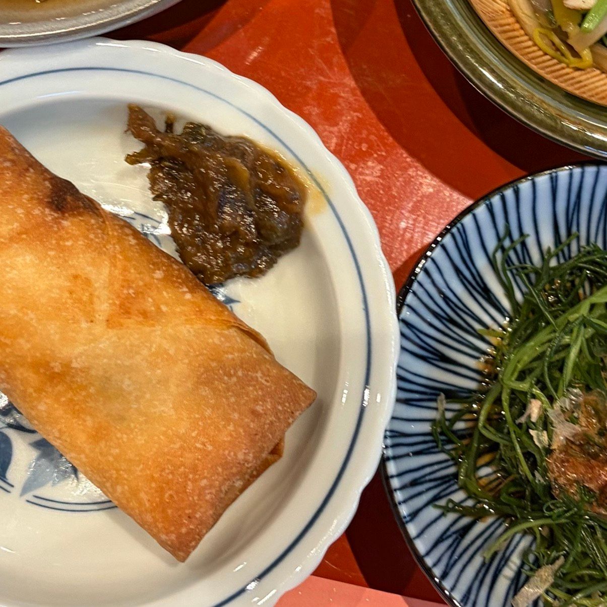 山菜の春巻き