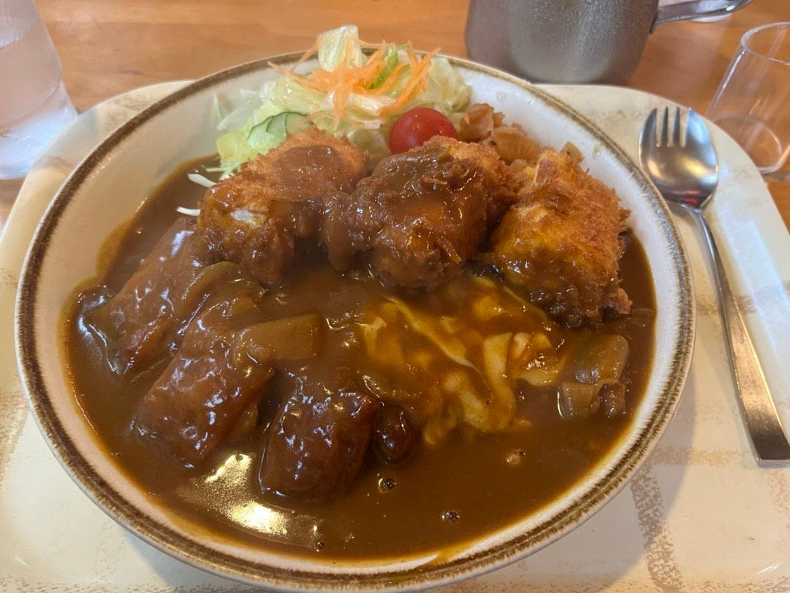 照焼チキンカレー+チーズ+クリームコロッケ