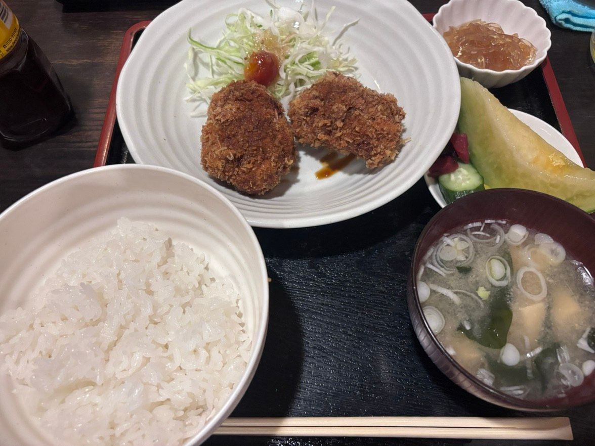 メンチカツ定食