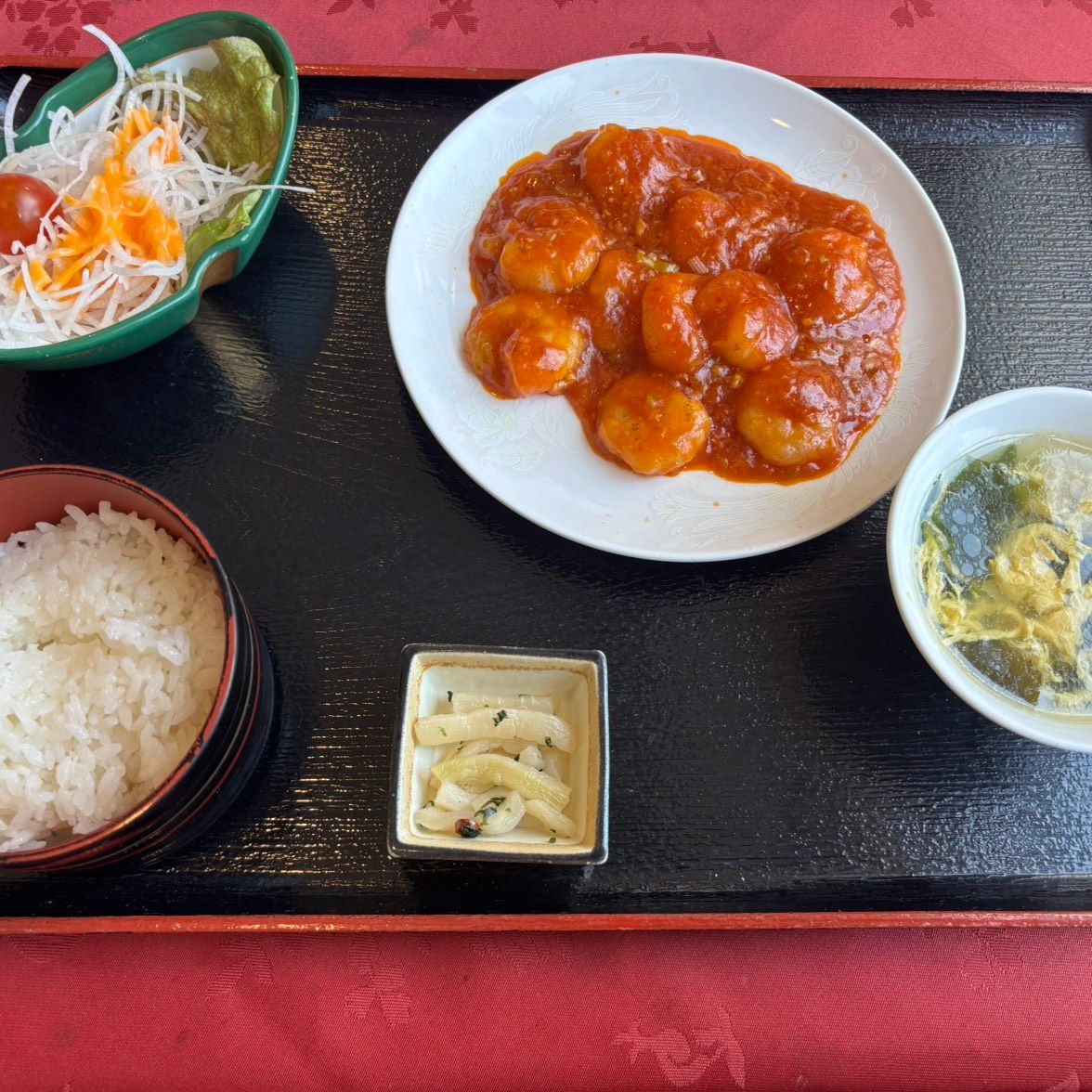 海老チリ定食
