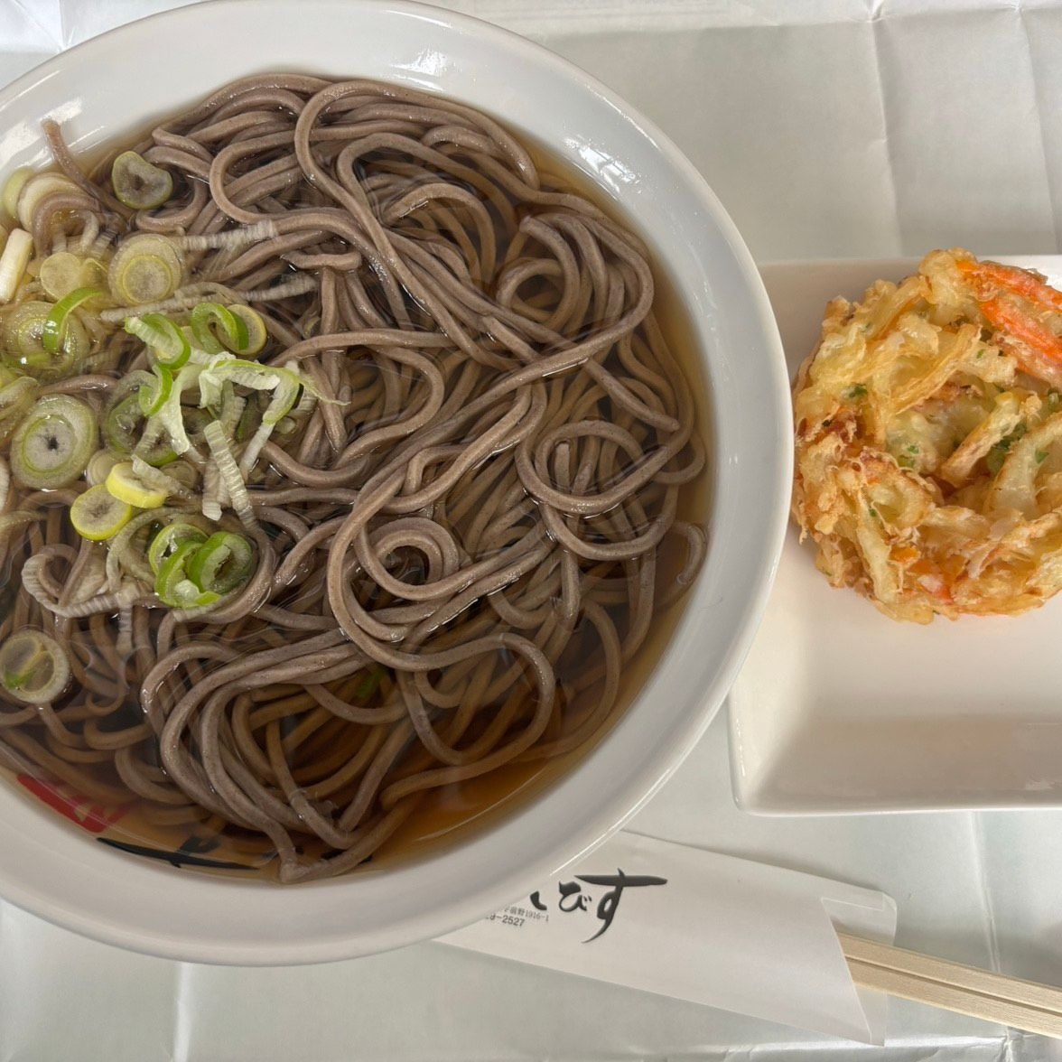かけそば+かき揚げ