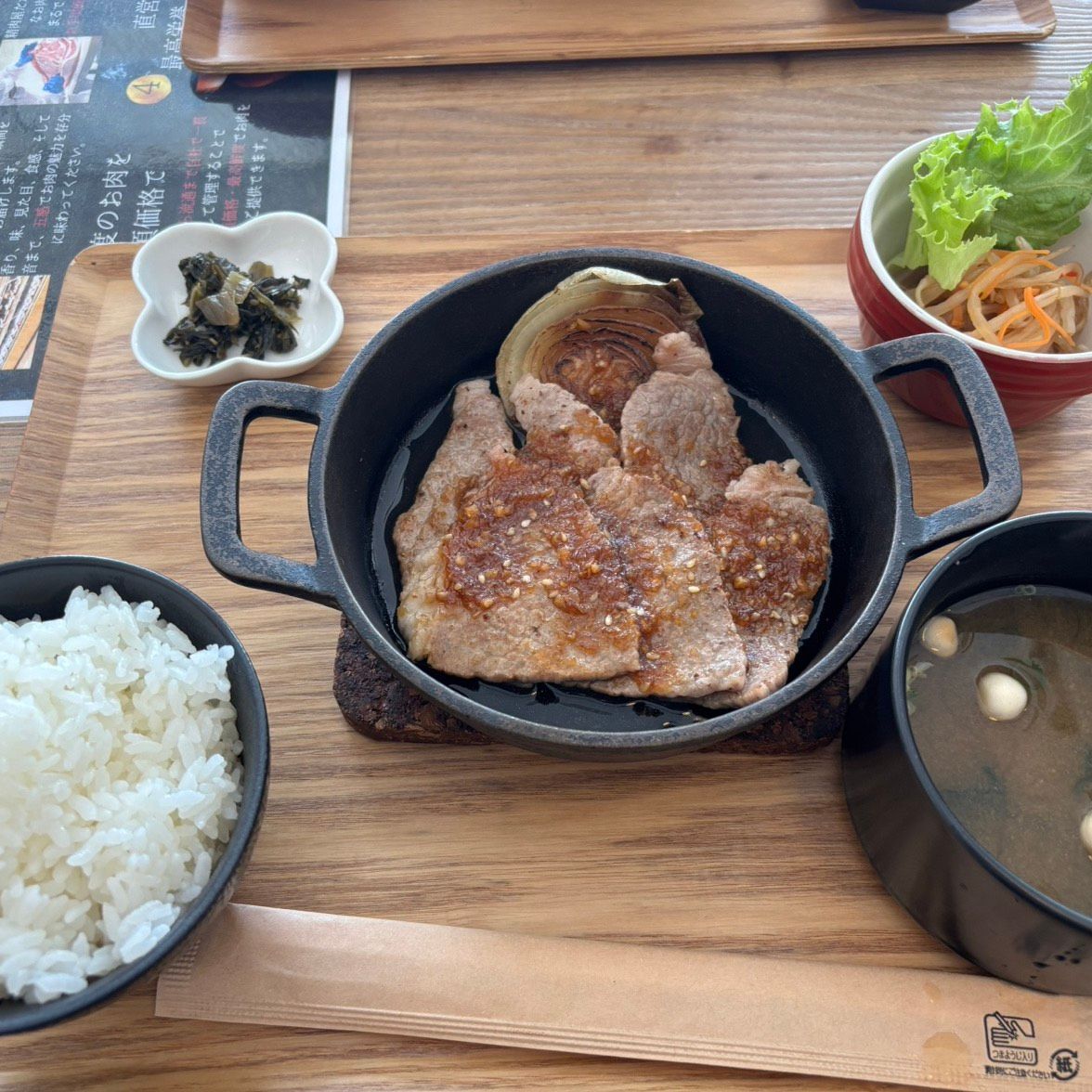 山形牛鉄板焼き定食