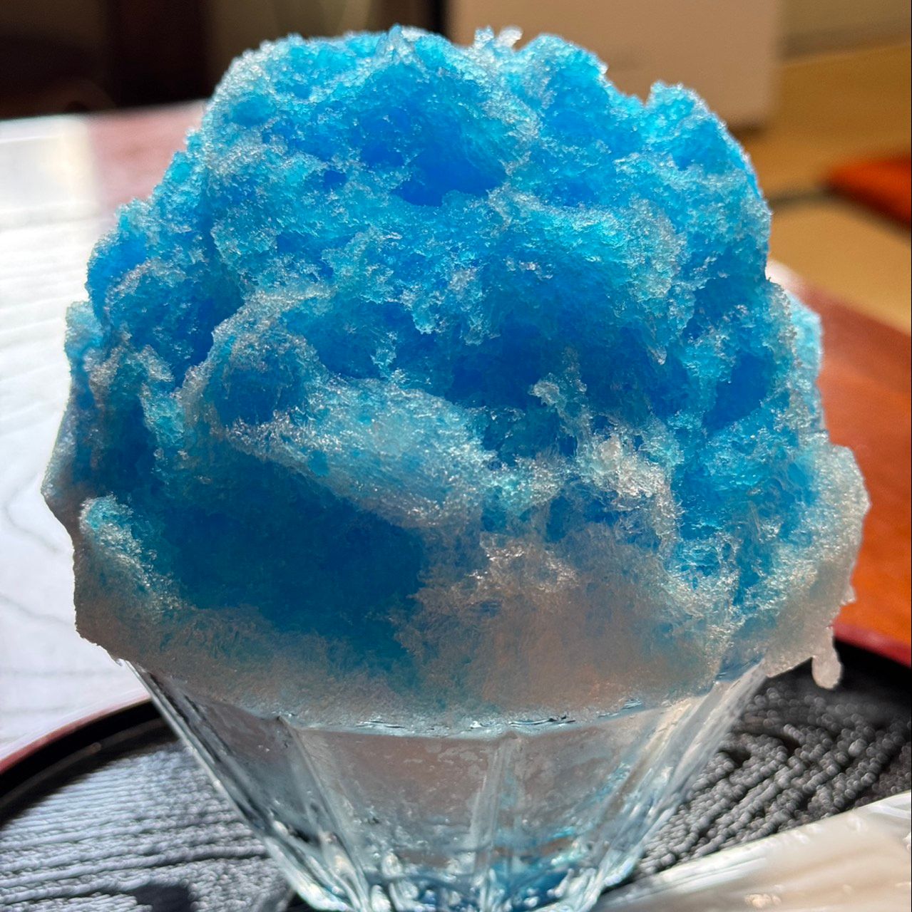 ブルーハワイかき氷